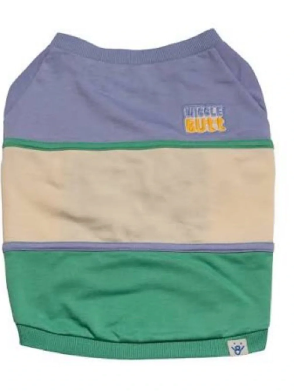 Oodles Colorblock Wiggle Butt Graphic Dog Shirt Small & Medium